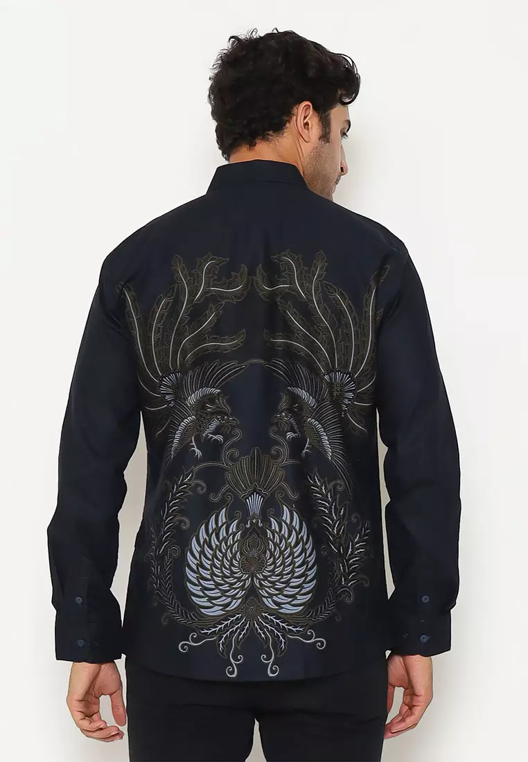 My Aksa Batik Pria Kemeja Panjang Furing Zaky Zuri