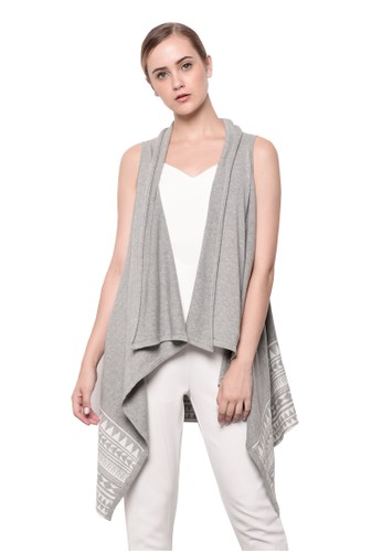 Maele Knit Vest Light Grey