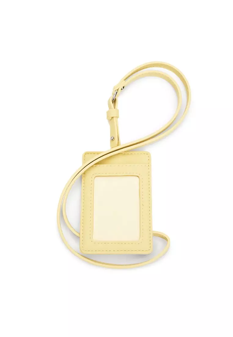 Staple Card Holder with Lanyard