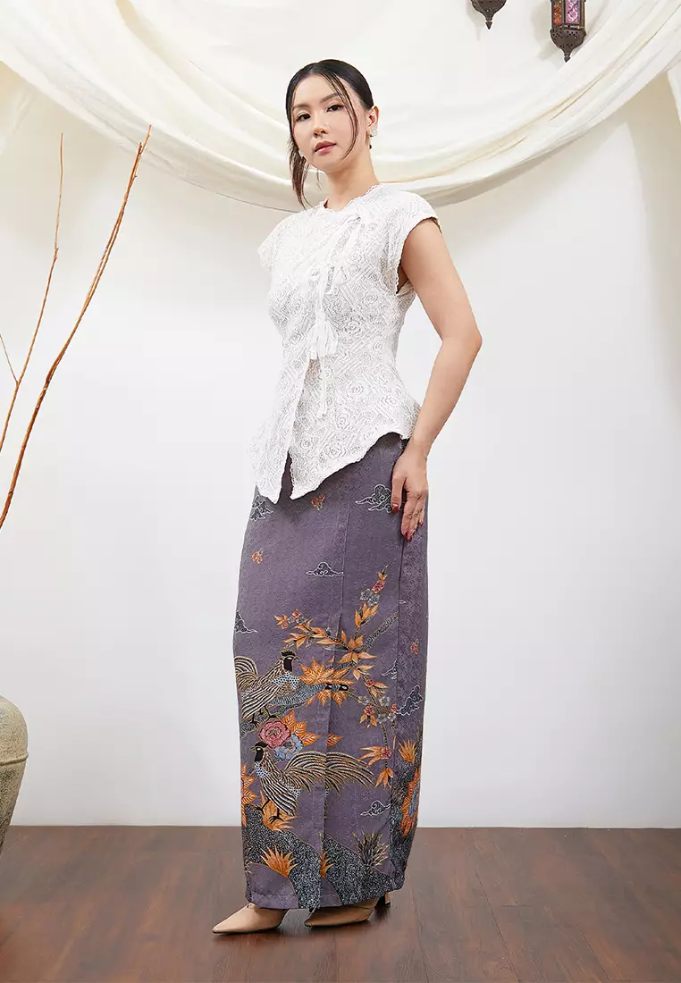 Enzy Batik Rok Batik Exclusive Pusaka - Ungu