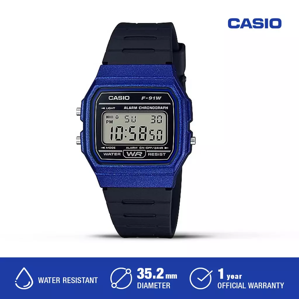 Jual Casio Casio Jam Tangan Pria F-91WM-2ADF Original 2025