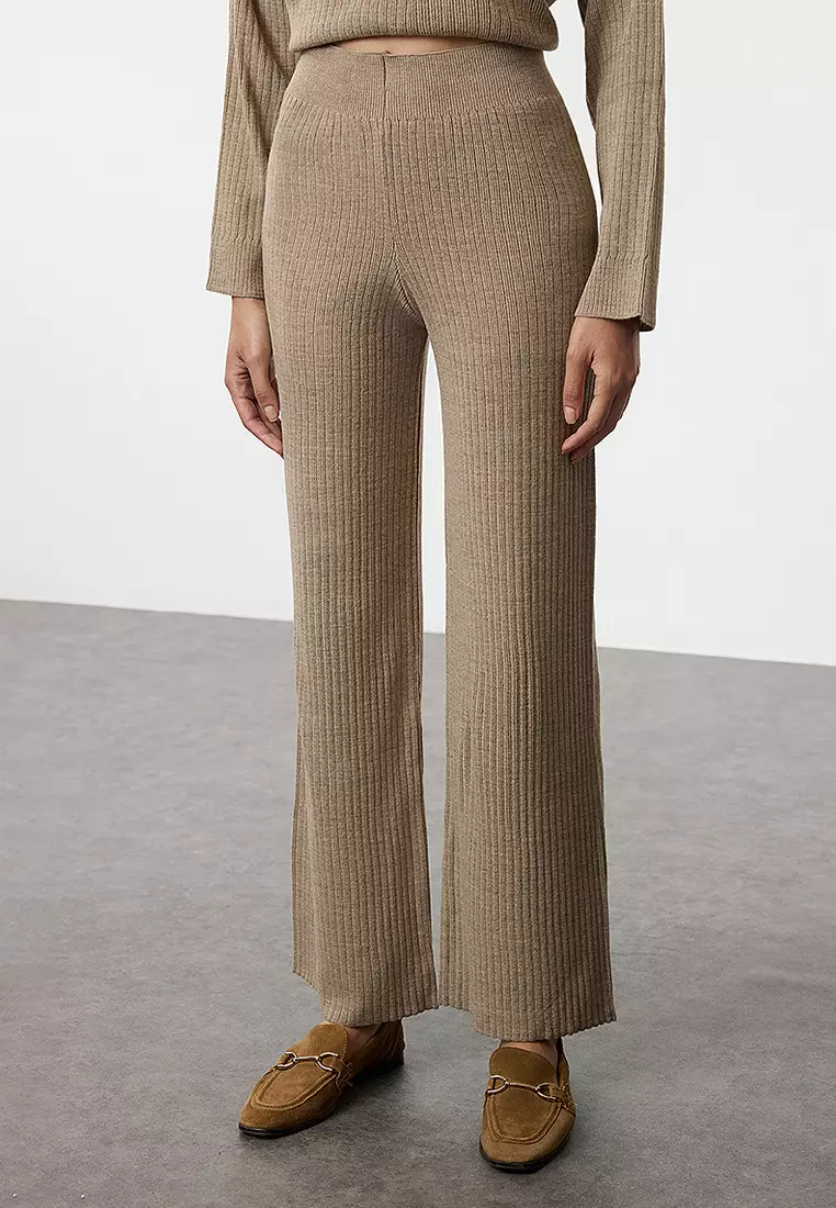 Ribbed Sweater and Pants Set
