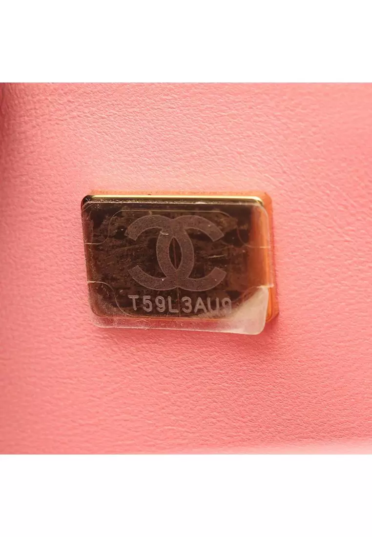 Pre-Loved Chanel Mini Cc Patent Camellia Flap