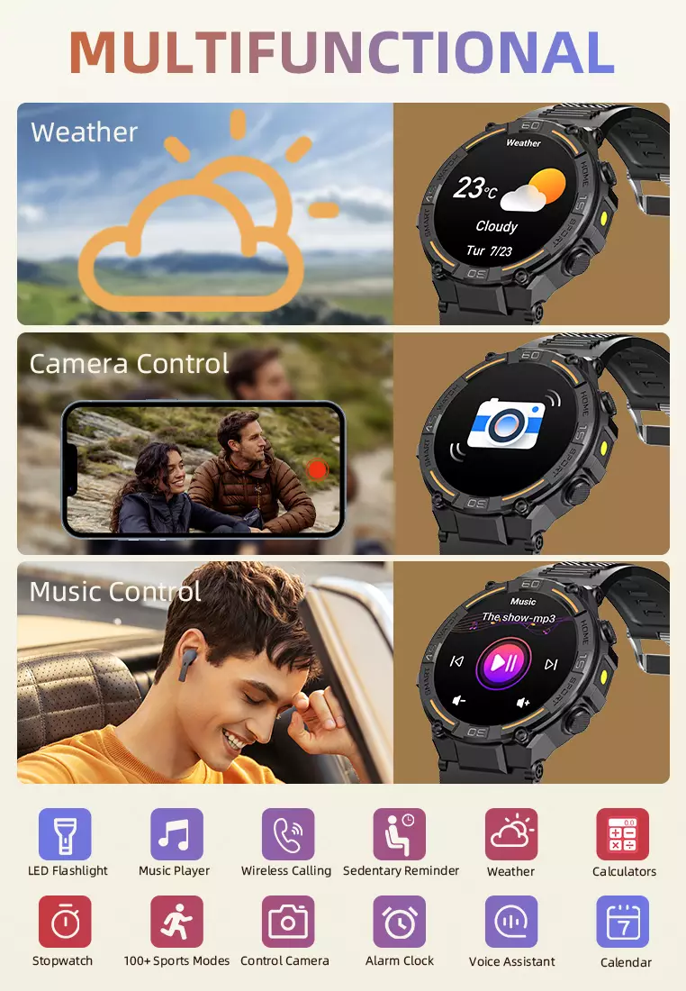 Smart Watch HW50 1.52 inch Bluetooth Call Anti Air Pengisian daya magnetis Multi-Olahraga Jam Pintar black