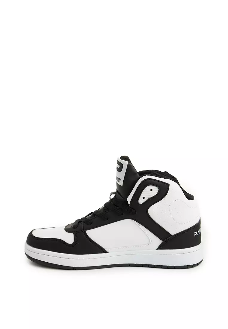 PAULMAY - Sepatu Sneakers Pria Lisbon High - White Black