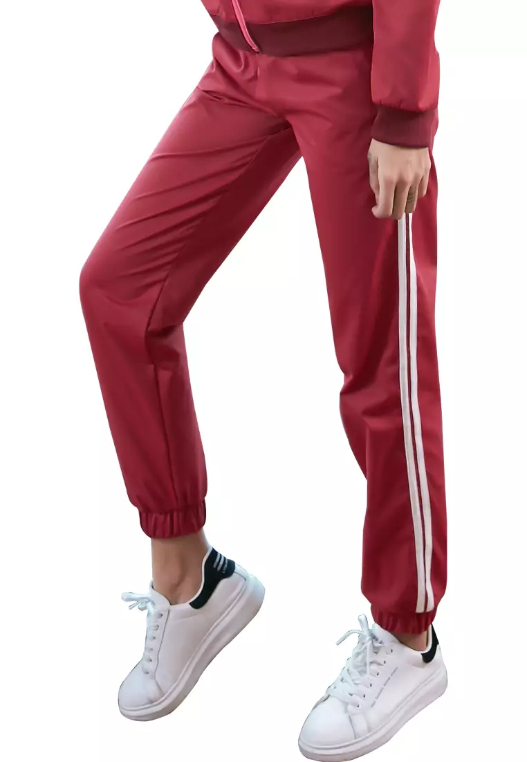 Red on sale yoga pants