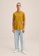 MANGO Man yellow Knitted Linen T-Shirt D155EAAE702465GS_5
