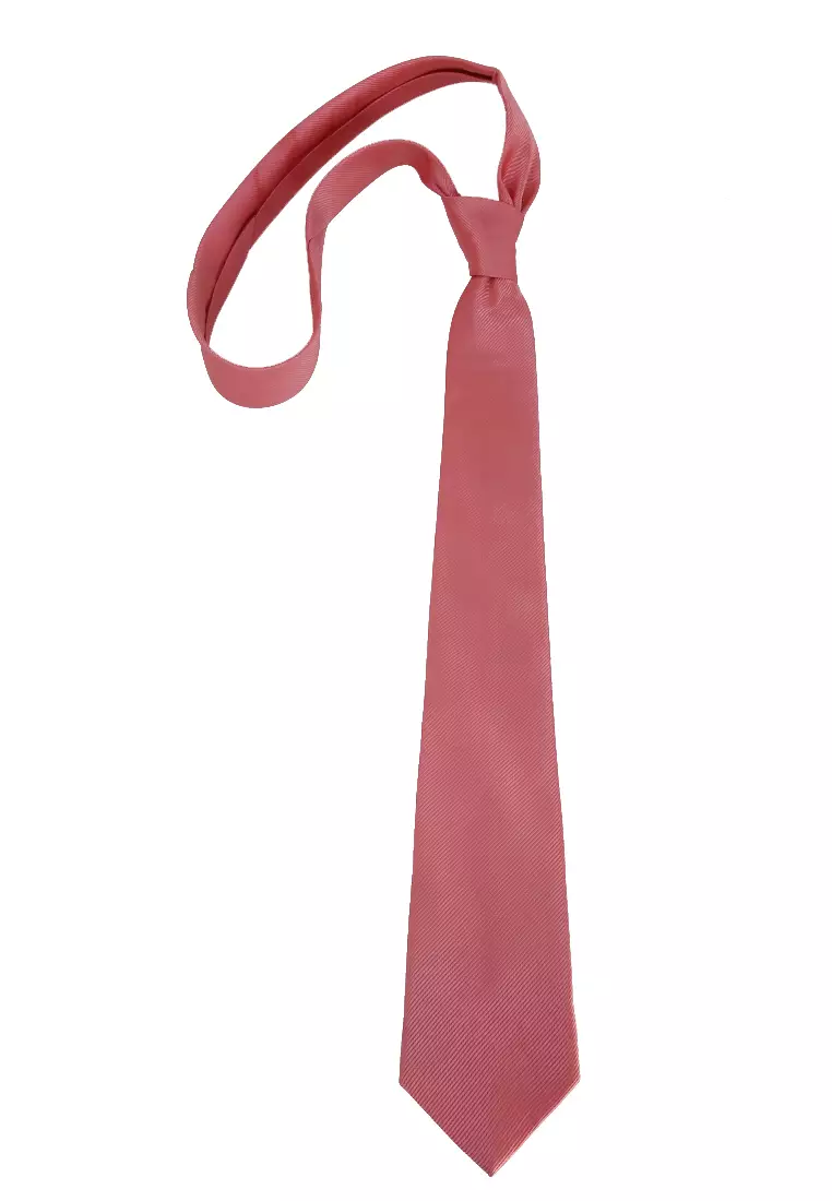 Stranger Dasi Pria Polos Plain Tie Man Neckwear Aksesoris Fashion Material Polyester ORIGINAL - Deep Peach