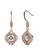 Krystal Couture gold KRYSTAL COUTURE Rose Gold Brilliant Cut Hook Earrings Embellished With Swarovski® Crystals E096BACD629922GS_1