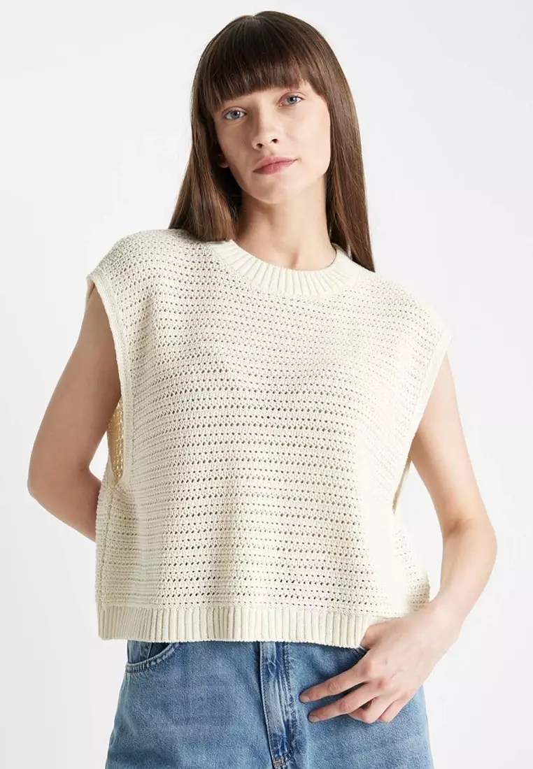 Relax Fit Crew Neck Knitted Sweater