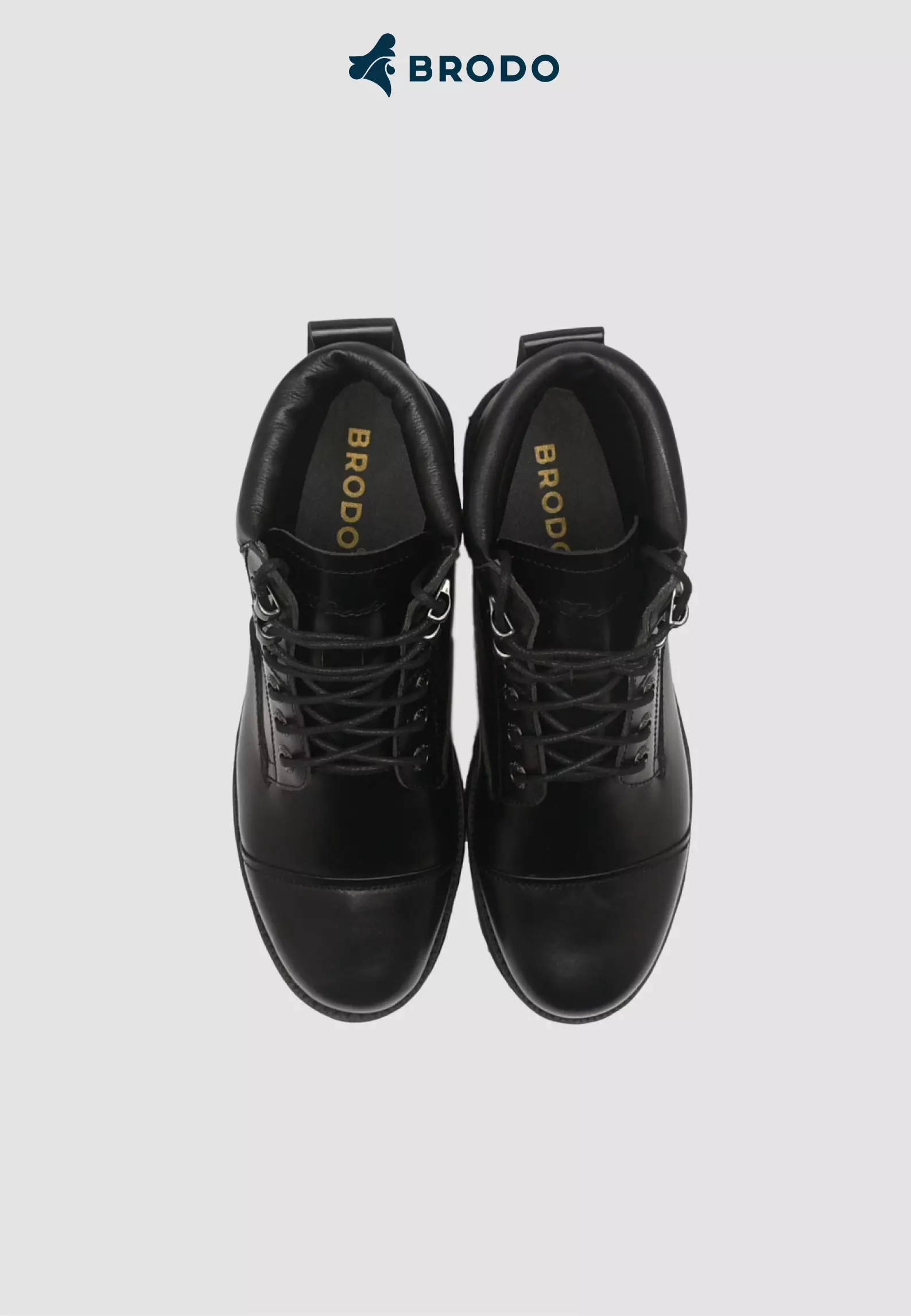 BRODO - Sepatu Cresta Boots Full Black