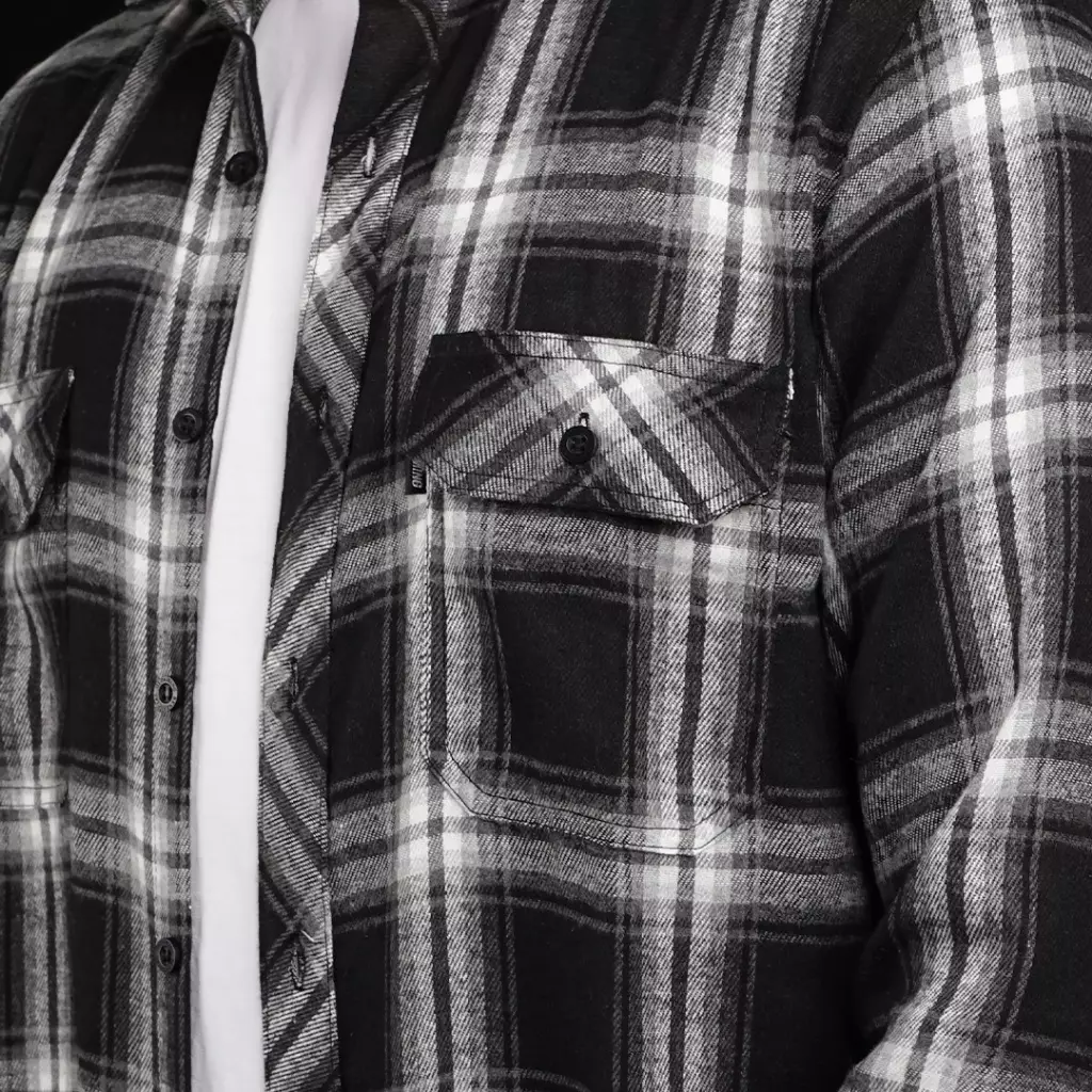 Gloaming Kemeja Flanel Veterano Unisex Panjang Delecta