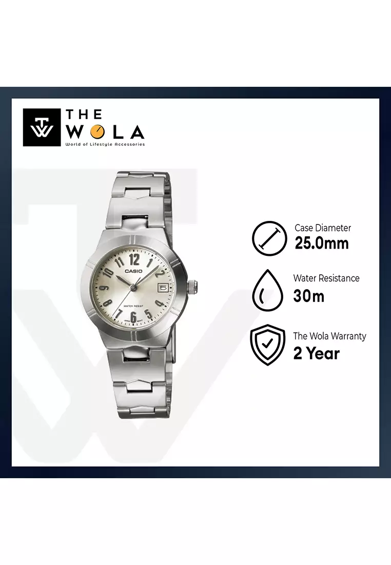 Women's Analog LTP-1241D-7A2 Stainless Steel Band Casual Watch