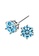 YOUNIQ silver YOUNIQ Hexa 925 Sterling Silver Necklace Pendant With Brilliant Cut Blue Cubic Zirconia & Earrings Set 9342FACE9893E6GS_5