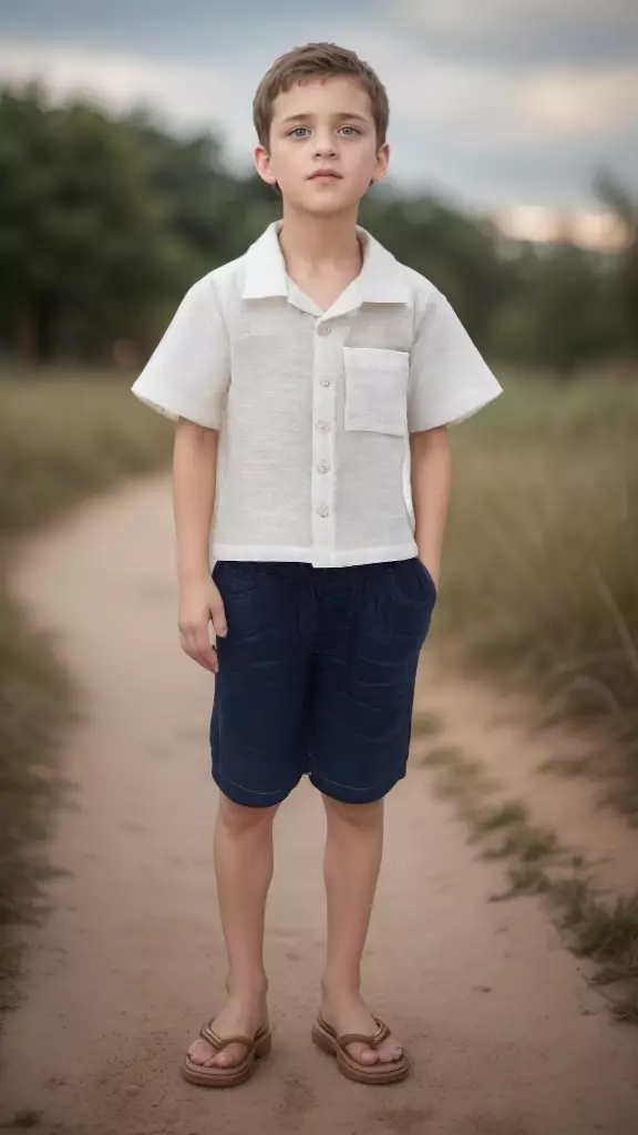 Alma Kids & Baby Kemeja putih NEO Full Cotton