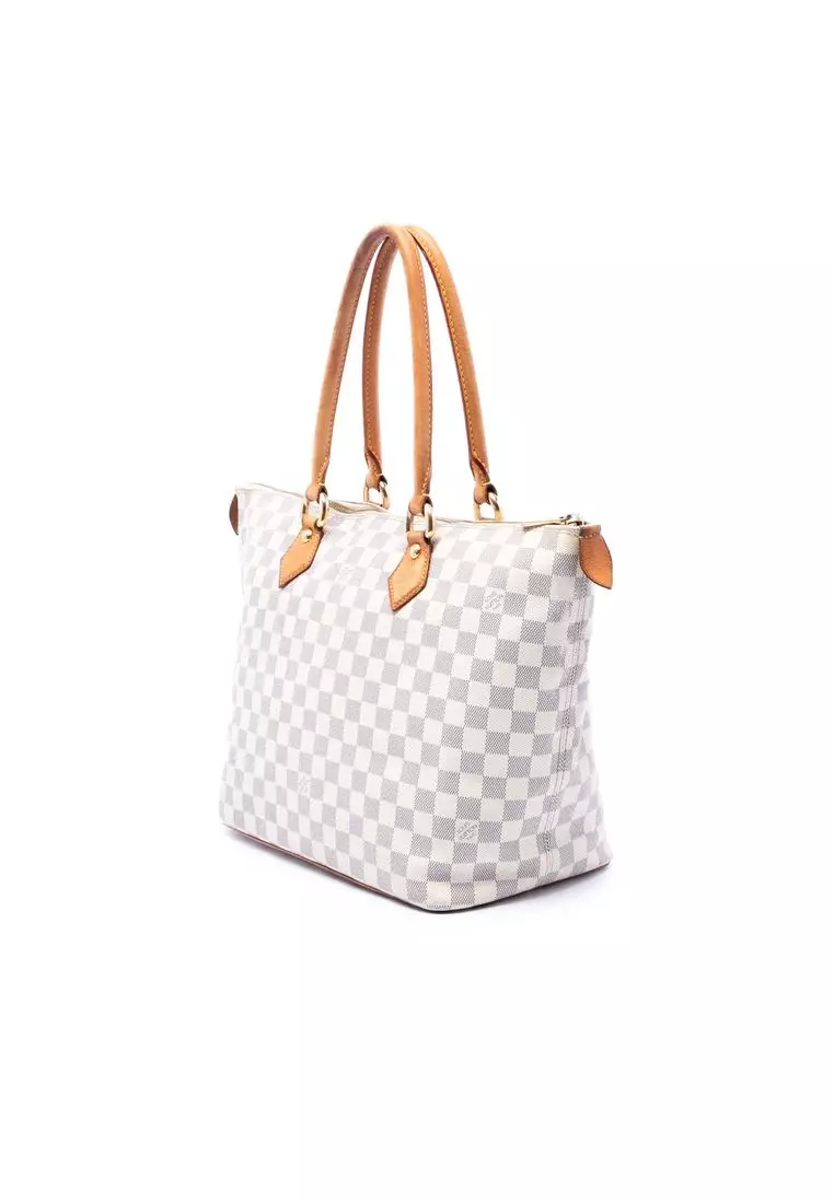 Pre-Loved Louis Vuitton Damier Azur Saleya Mm