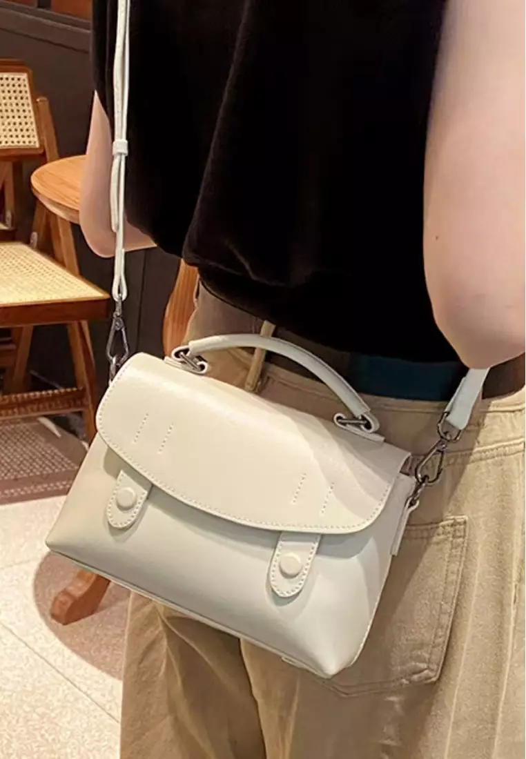 VANSA Top Layer Cowhide Flap Shoulder Crossbody Bag VBW-Cb-905