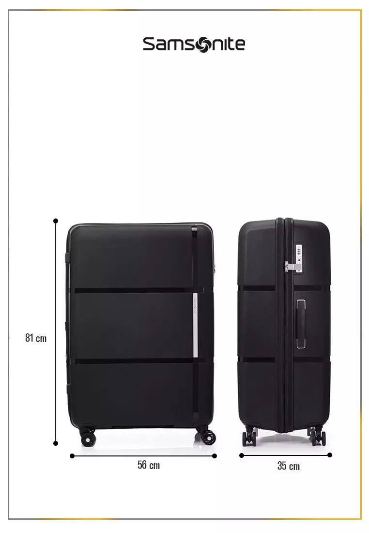 Samsonite Koper Hardcase Interlace V2 2Pcs Set (24,30 Inch) - Black
