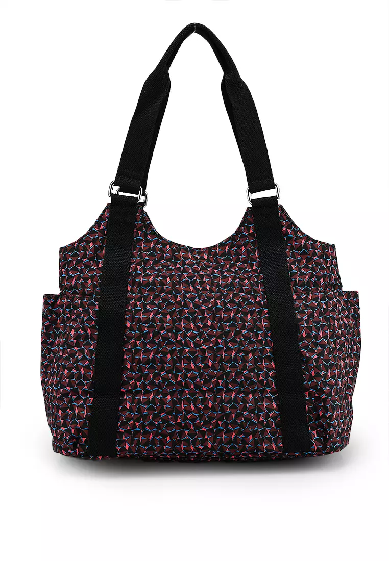 Printed Nylon Shoulder Bag