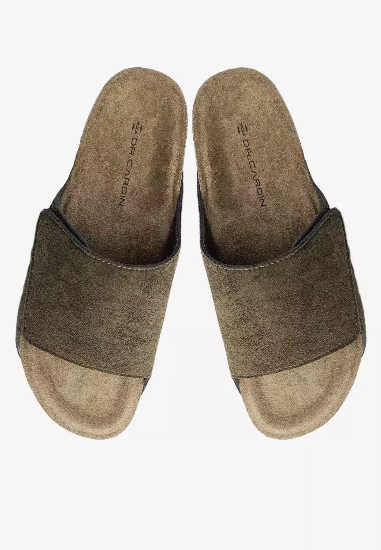 Dr. Cardin Men Cove Core Suede Comfort Sandals with Adjustable Strap D-SLB-8212