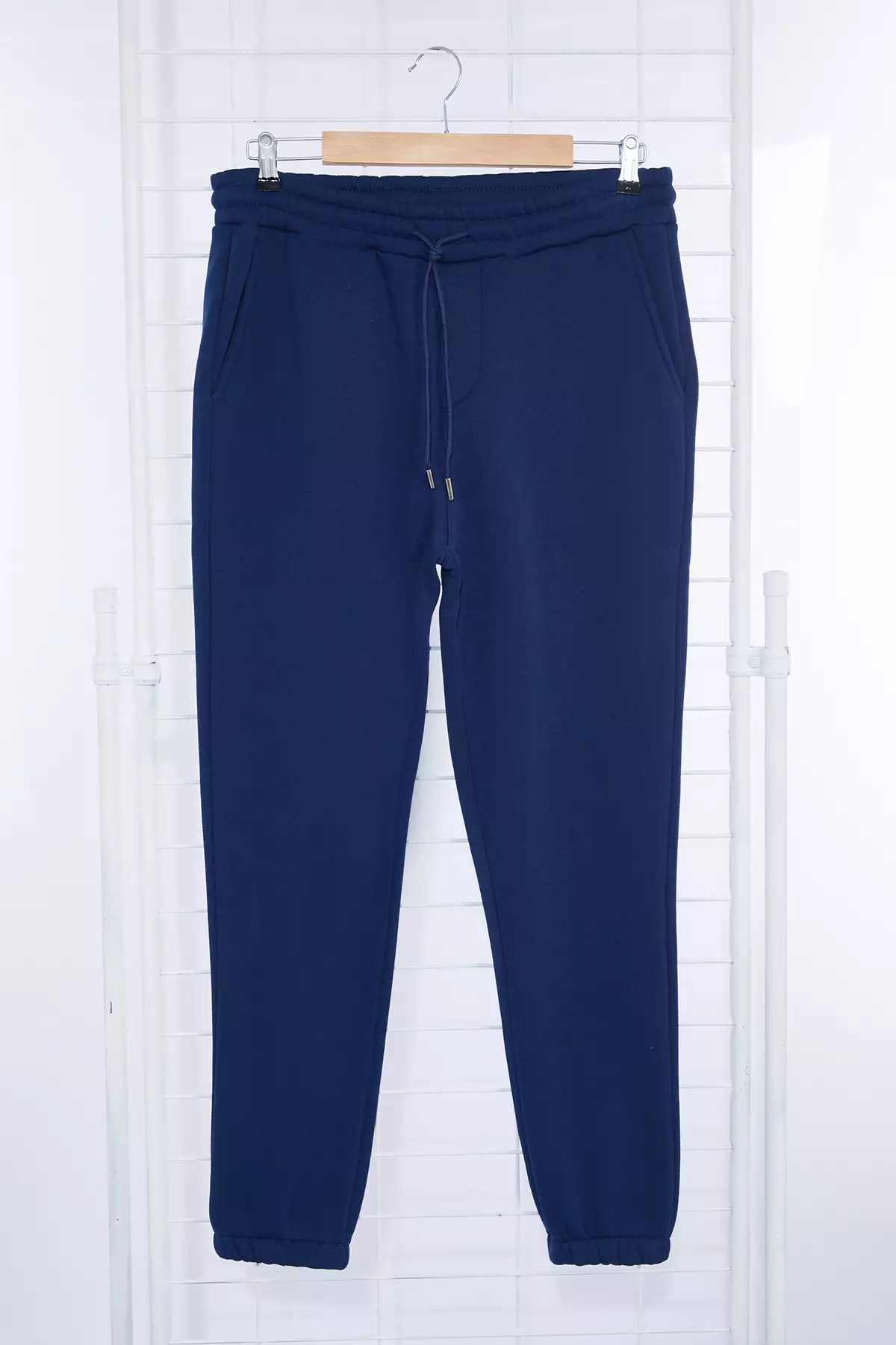 Indigo Unisex Regular/Normal Cut Leg Elasticated Polar Fleece/Warm Sweatpants