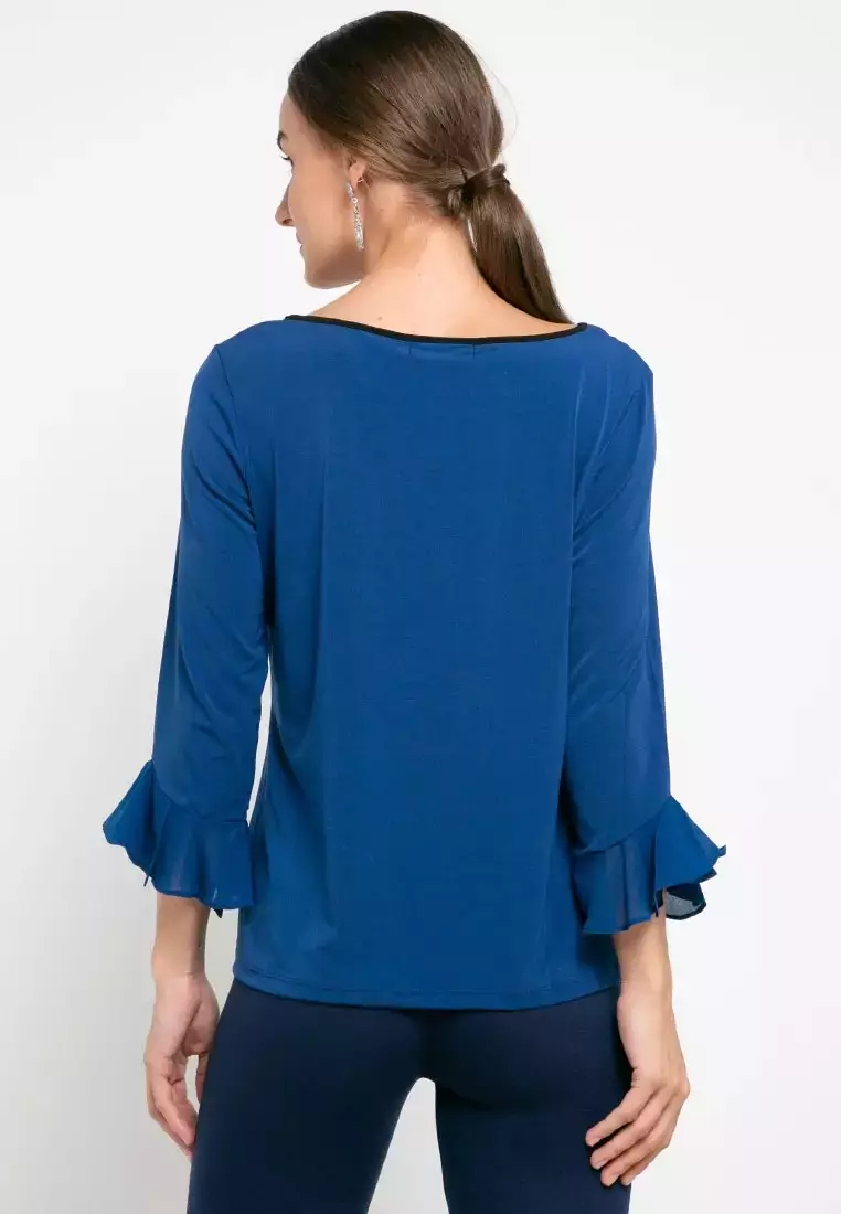 Chanira Lyra Blouse-Blue