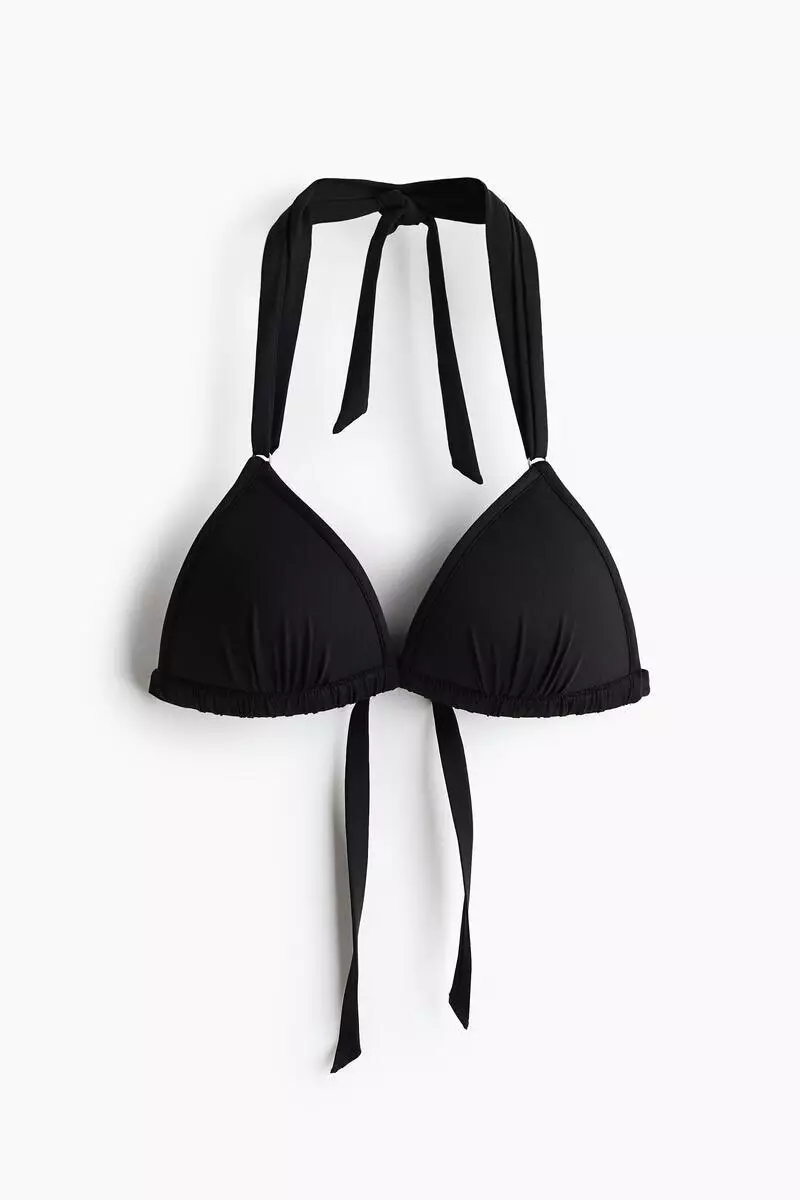 Push-up triangle bikini top