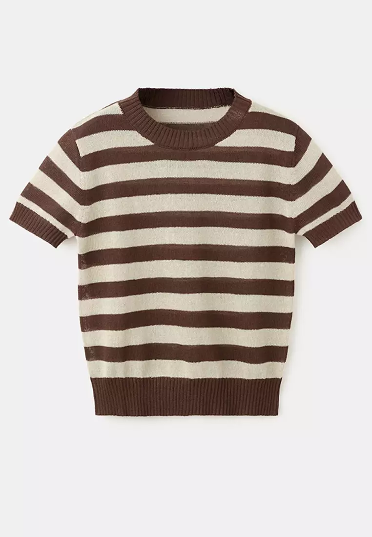 Crop Striped Sweater