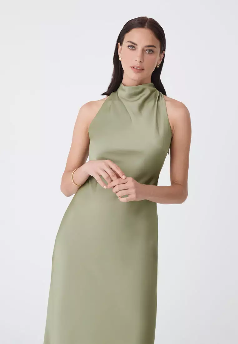 Delilah Bias Satin Dress