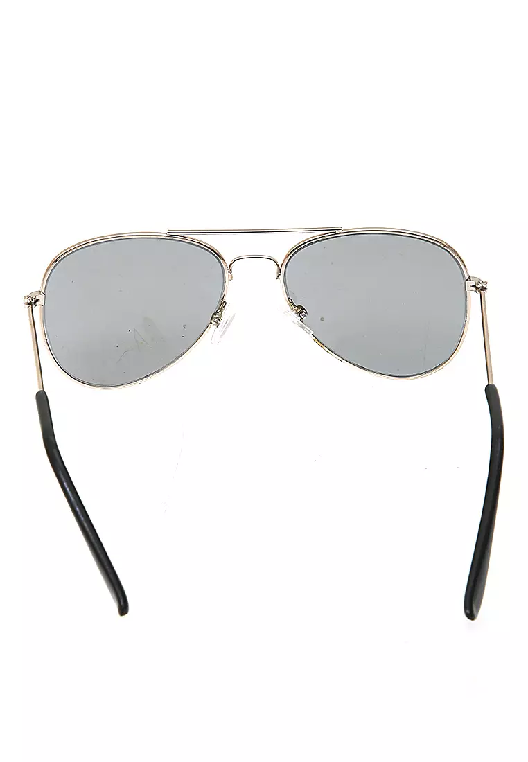 Ulrico Kacamata Anak Unisex Sunglasses Kids Aviator Mirror Lens Material Alloy ORIGINAL - Blue