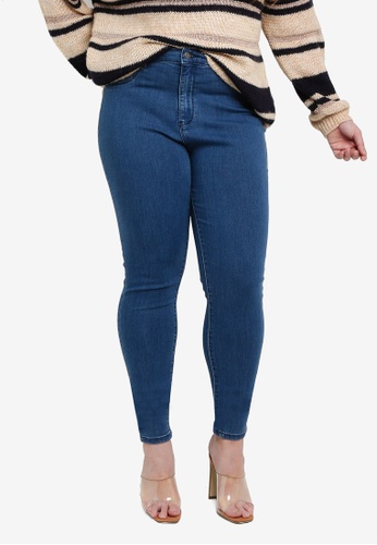 Plus Size Storm Push Up High Waist Jeans