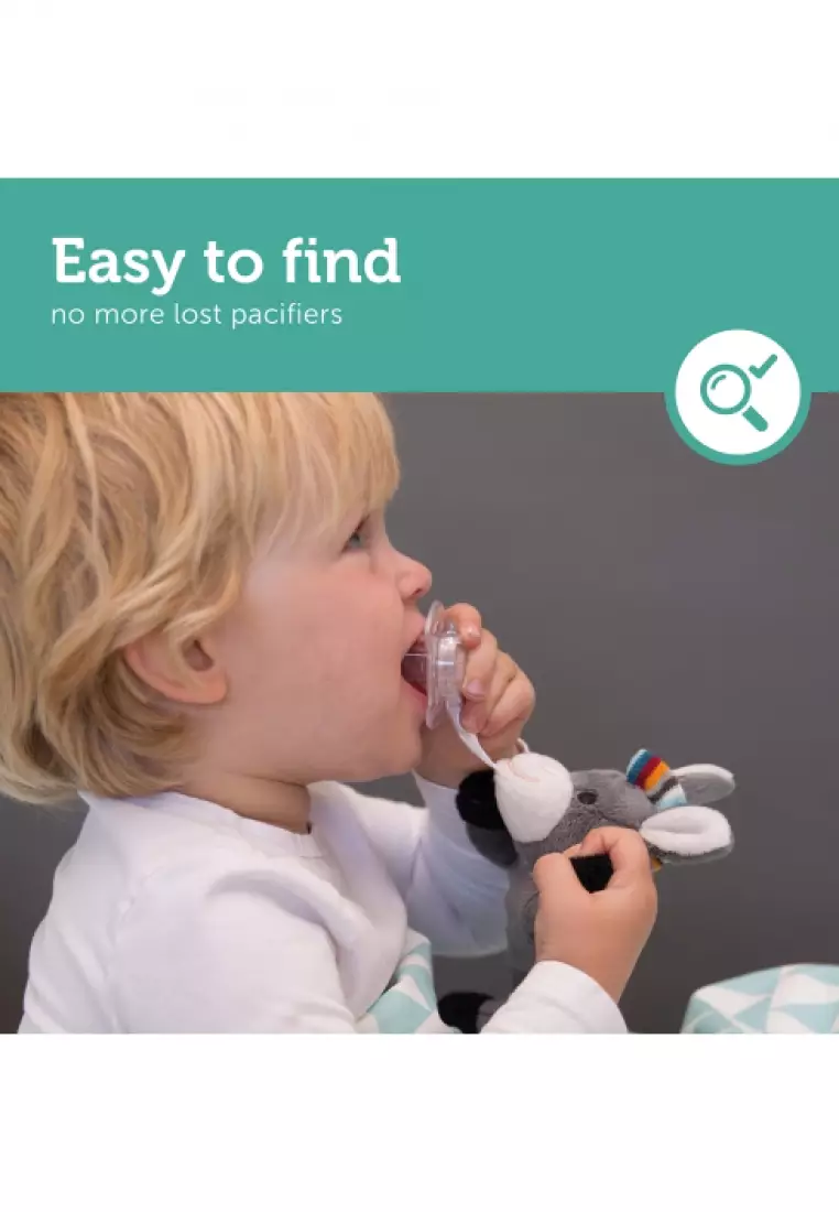 Buy Zazu [Zazu] Universal Pacifier Holder Soft Toy, Dexy the Dog