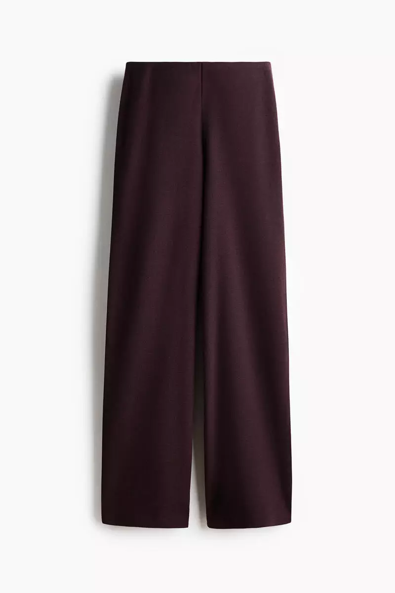 Wide knitted trousers