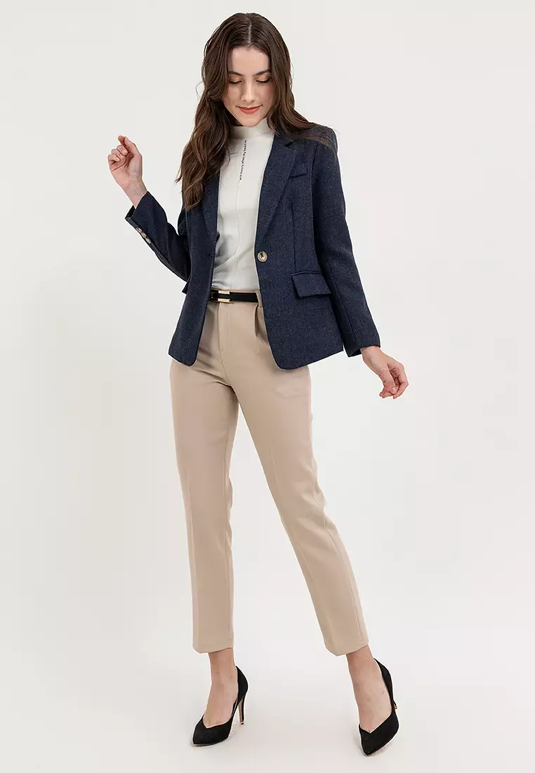 Textured Tailored Blazer