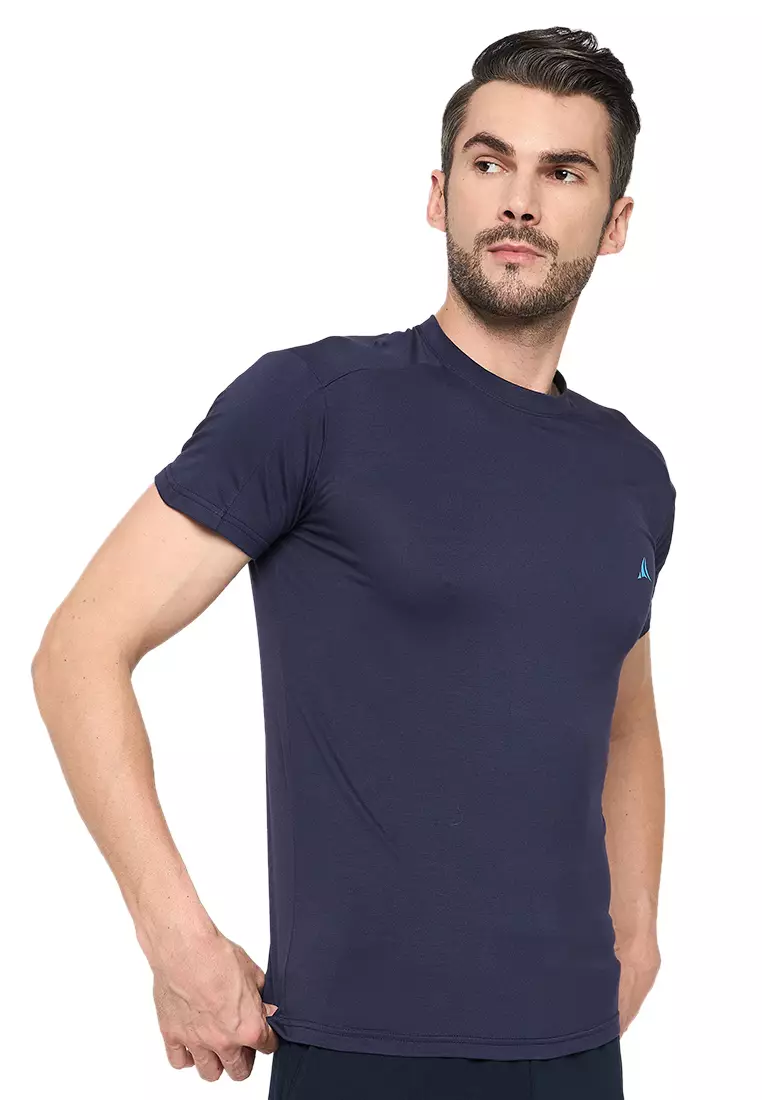 Navy Men's Eco-Stretch Bamboo Training T-Shirt