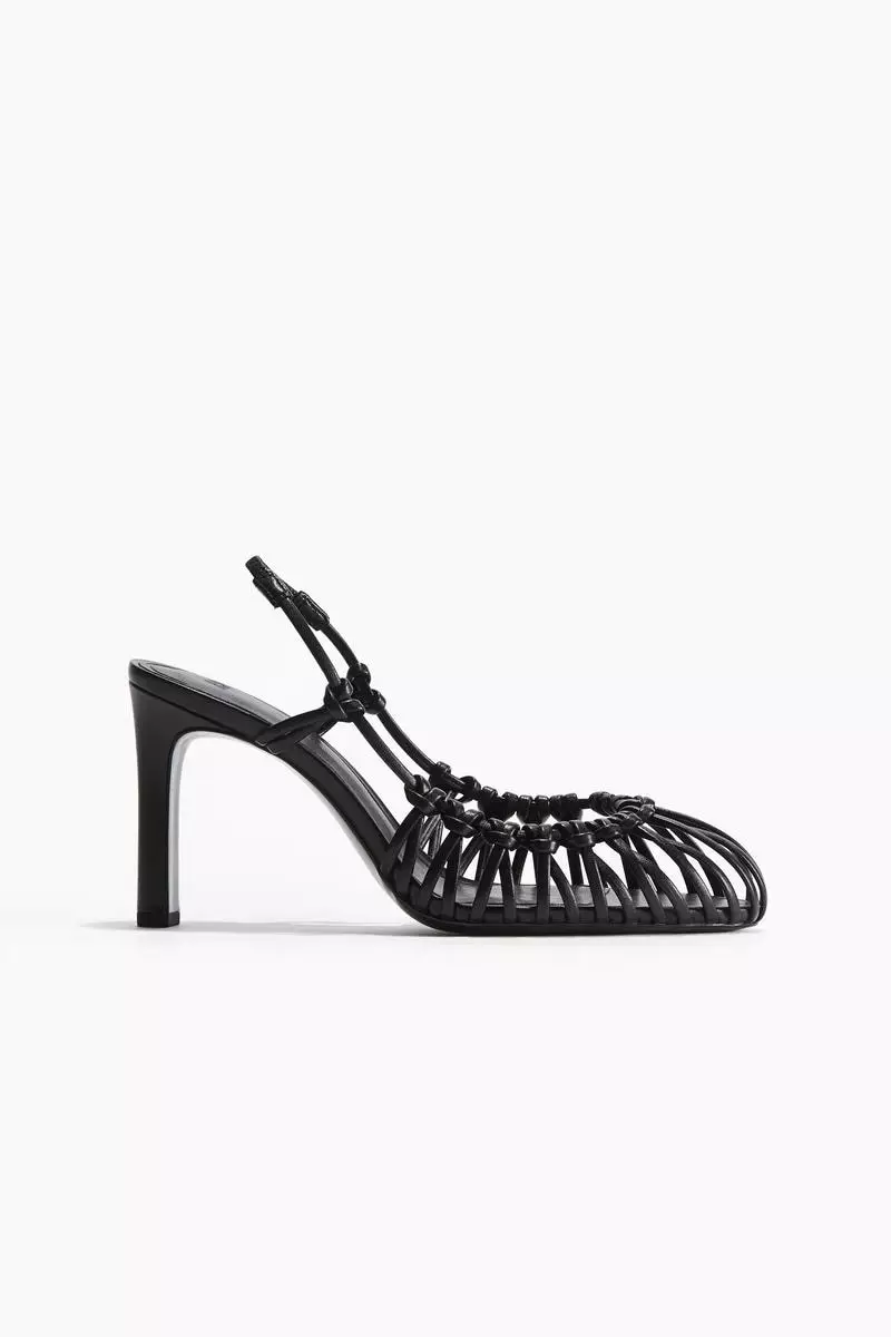 Discount on H&M  shoes - SKU: Knotted heeled slingbacks