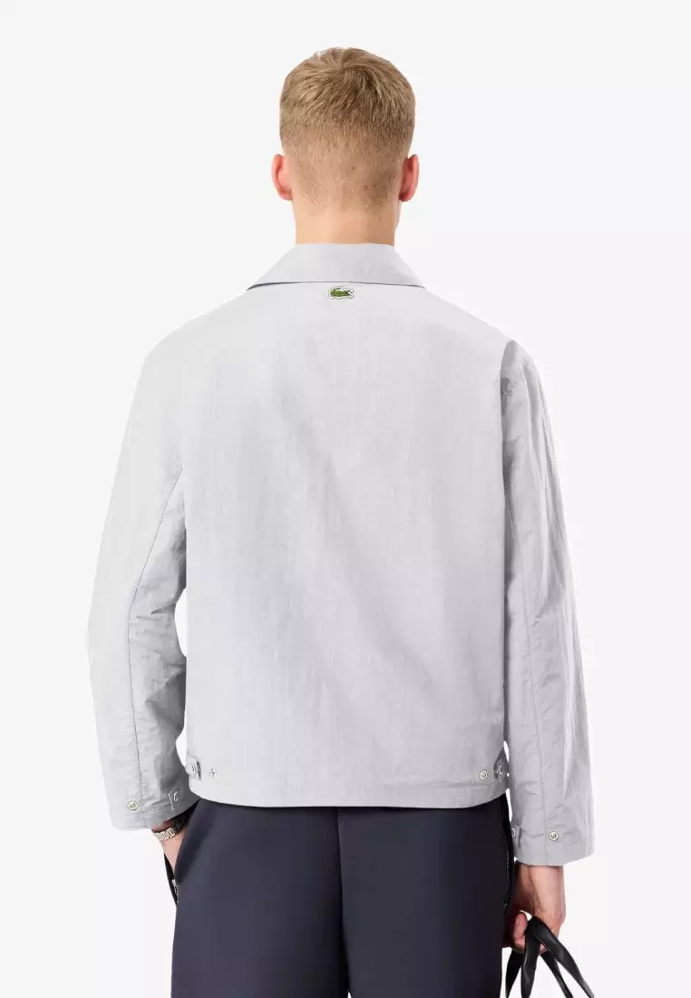 Buy Lacoste Water-Repellent Textured Taffeta Jacket 2026 Online
