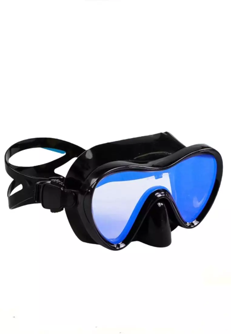 Javen Kacamata Selam Scuba Unisex Diving Mask Snorkeling Goggles Material PVC Silicon ORIGINAL - Black Blue