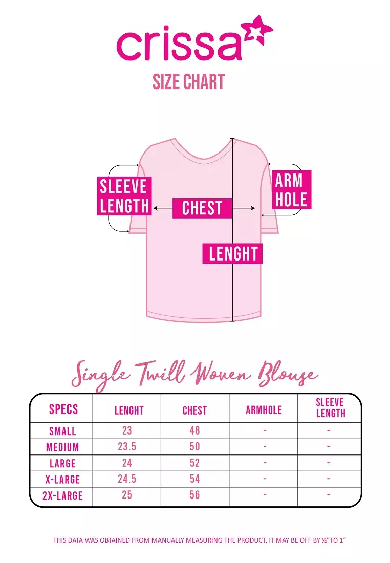 Single Twill Woven Short Sleeves Blouse