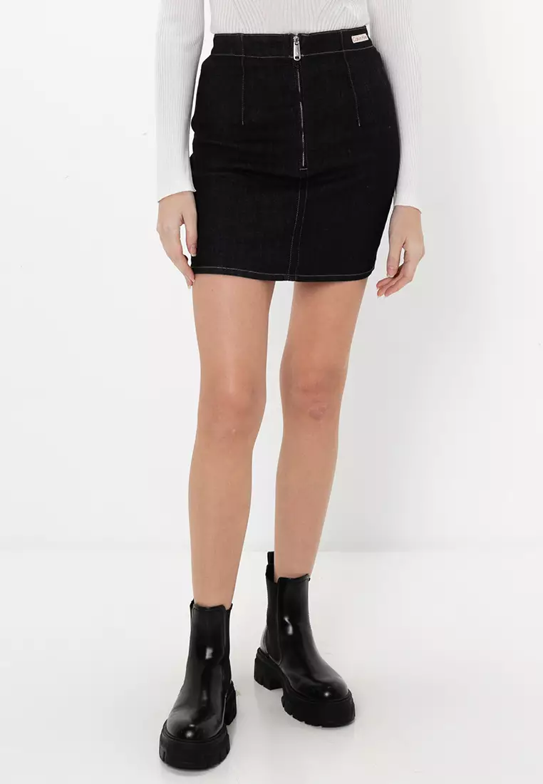 Tube Mini Denim Skirt - Calvin Klein Jeans