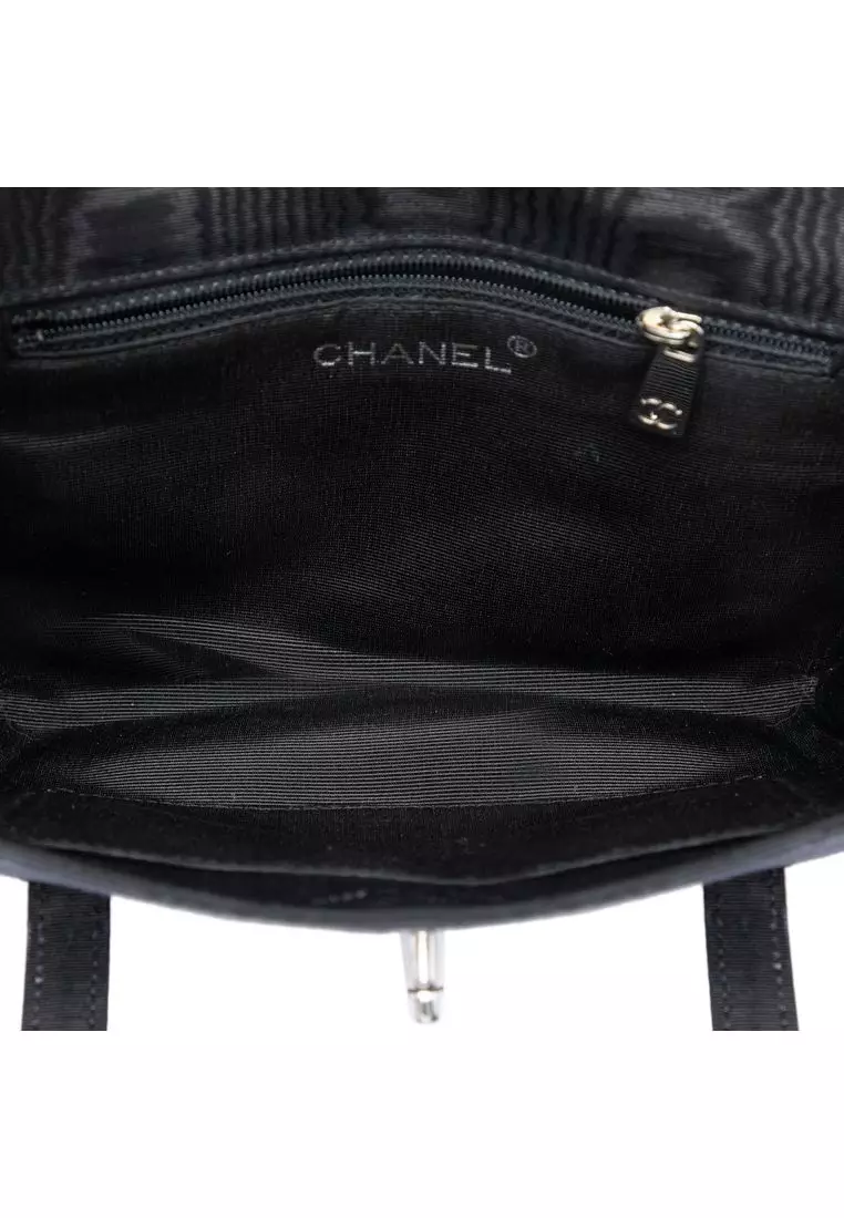 Pre-Loved Chanel Cc Silk Grosgrain Handbag