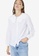 Trendyol white Scallop Collared Shirt 6415FAAA8546FEGS_1