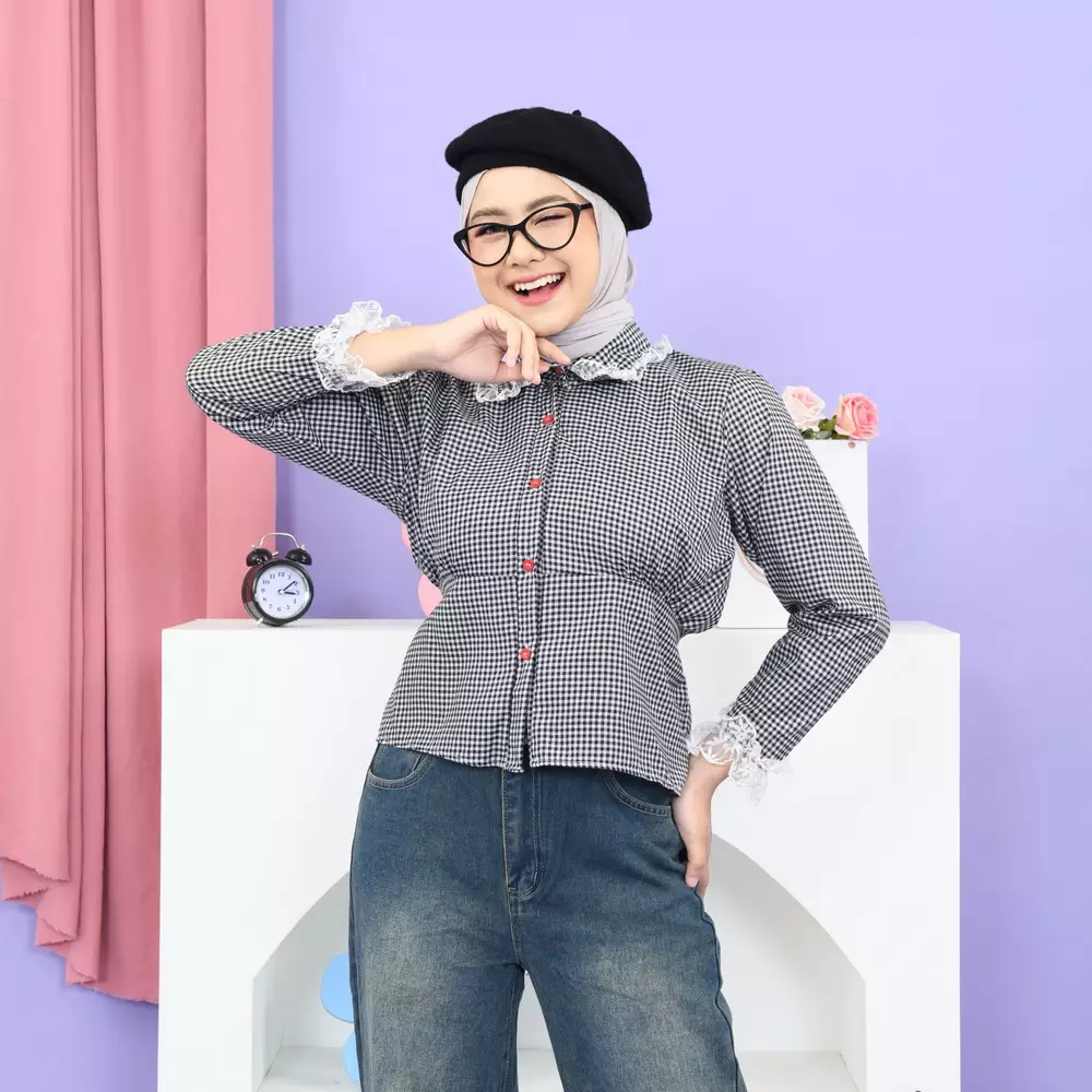 Abiya Blouse - Black M19778 R44S2