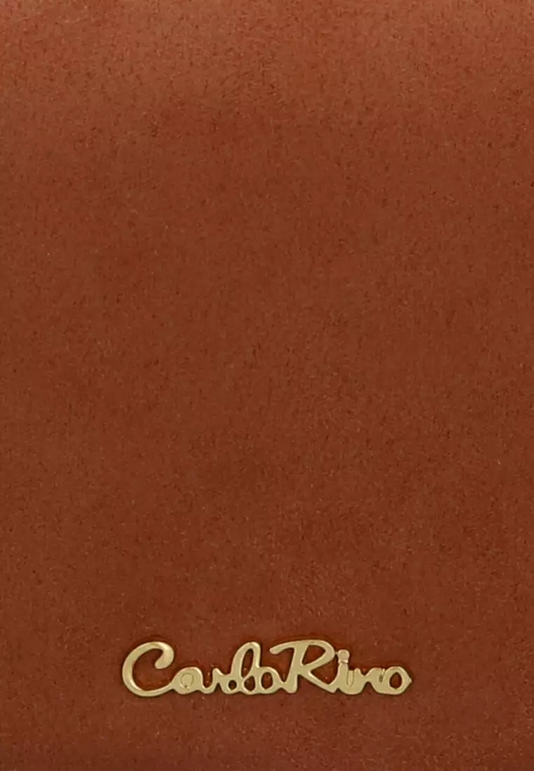 Dakota Velveteen 2-Fold Short Wallet - Brown