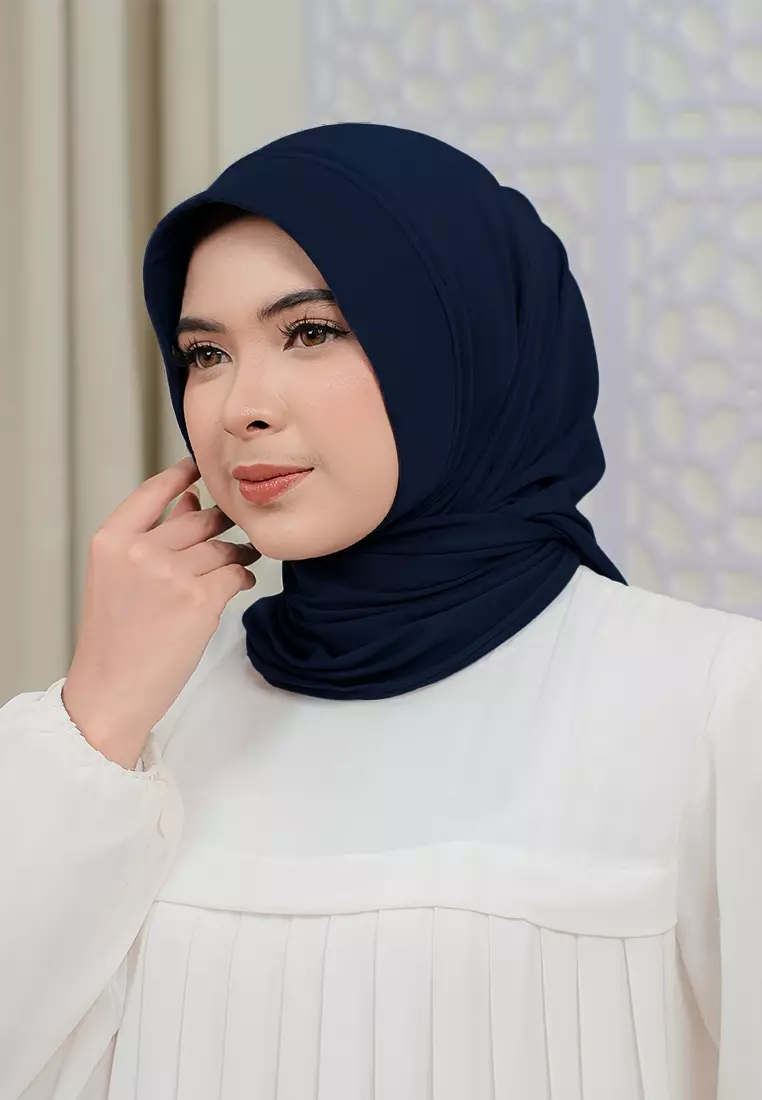 HIJAB INSTAN SOFTPAD AMEENA - NAVY