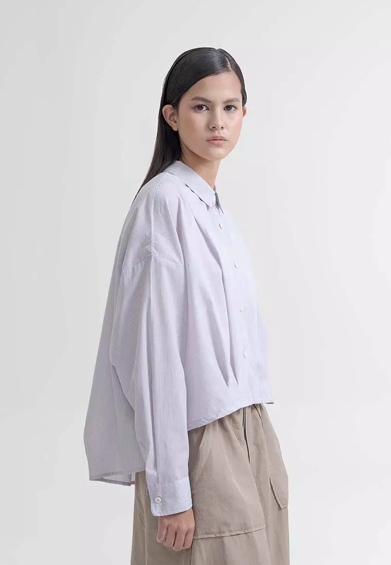 Earth Music & Ecology - Honami Tuck Drawstring Shirt
