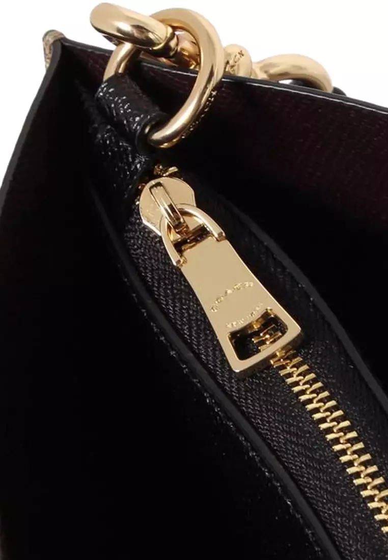 Mollie Tote Bag 25 In Signature Canvas in Khaki/ Black C4250