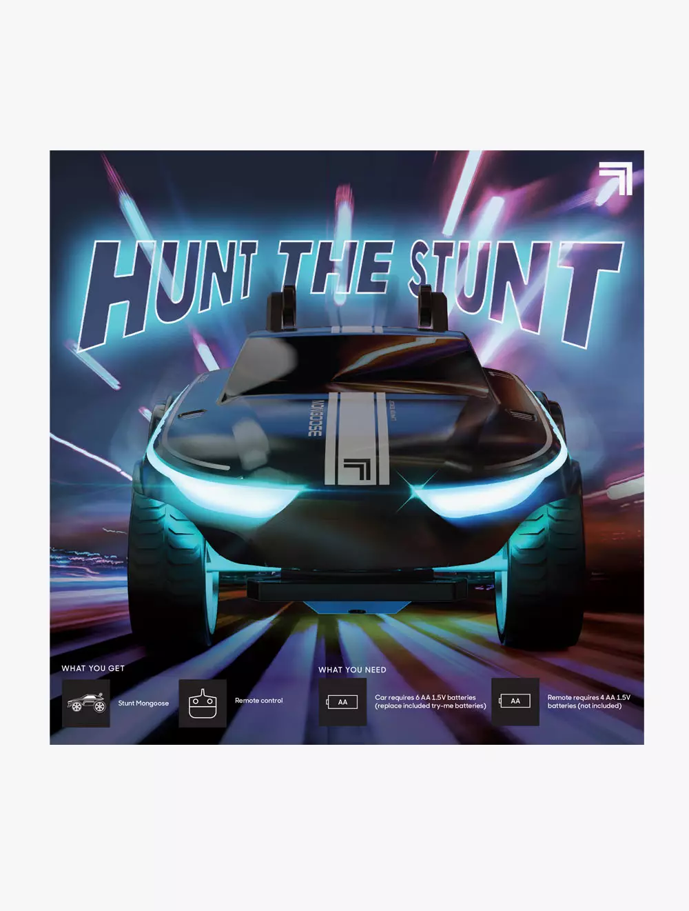 Discovery Sharper Image Toy RC Stunt Mongoose LED - DCP1212009991 - Multicolor