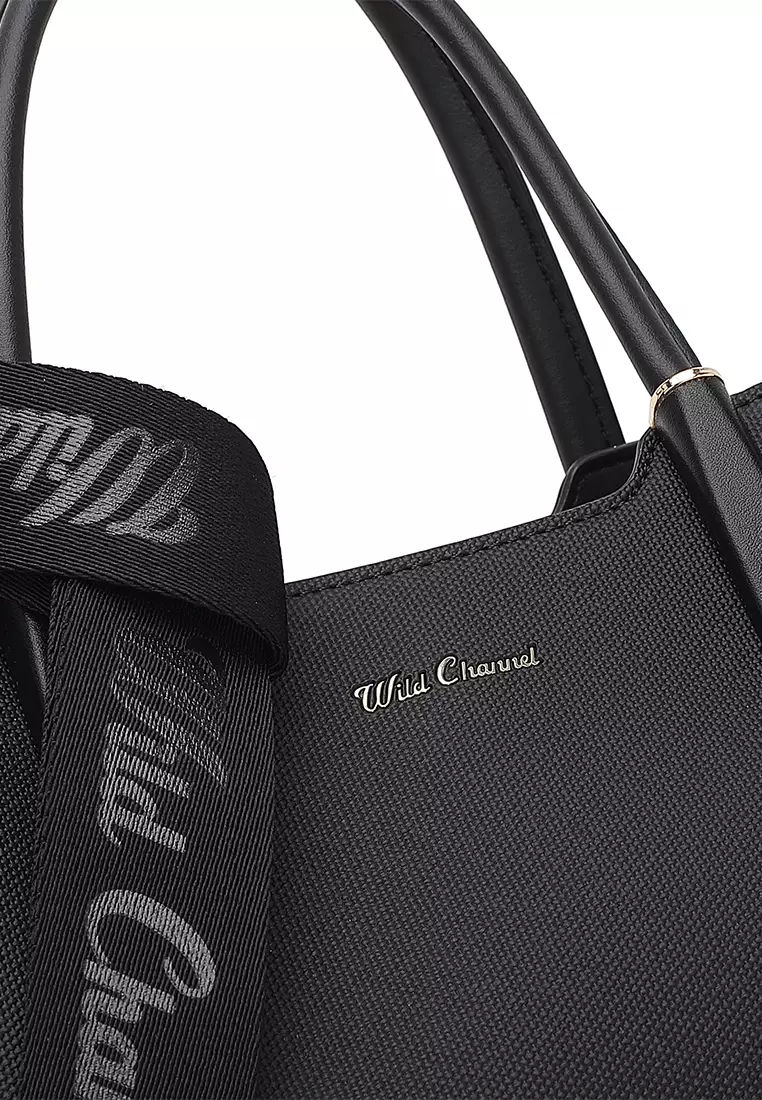 Women's Top Handle Bag / Sling Bag / Crossbody Bag / Shoulder Bag (Tas Tangan Wanita / Tas Selempang Wanita / Tas Bahu Wanita) - Hitam