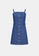Urban Revivo blue Plaid Pattern Button Up Cami Denim Dress 46439AAA5CEF87GS_6